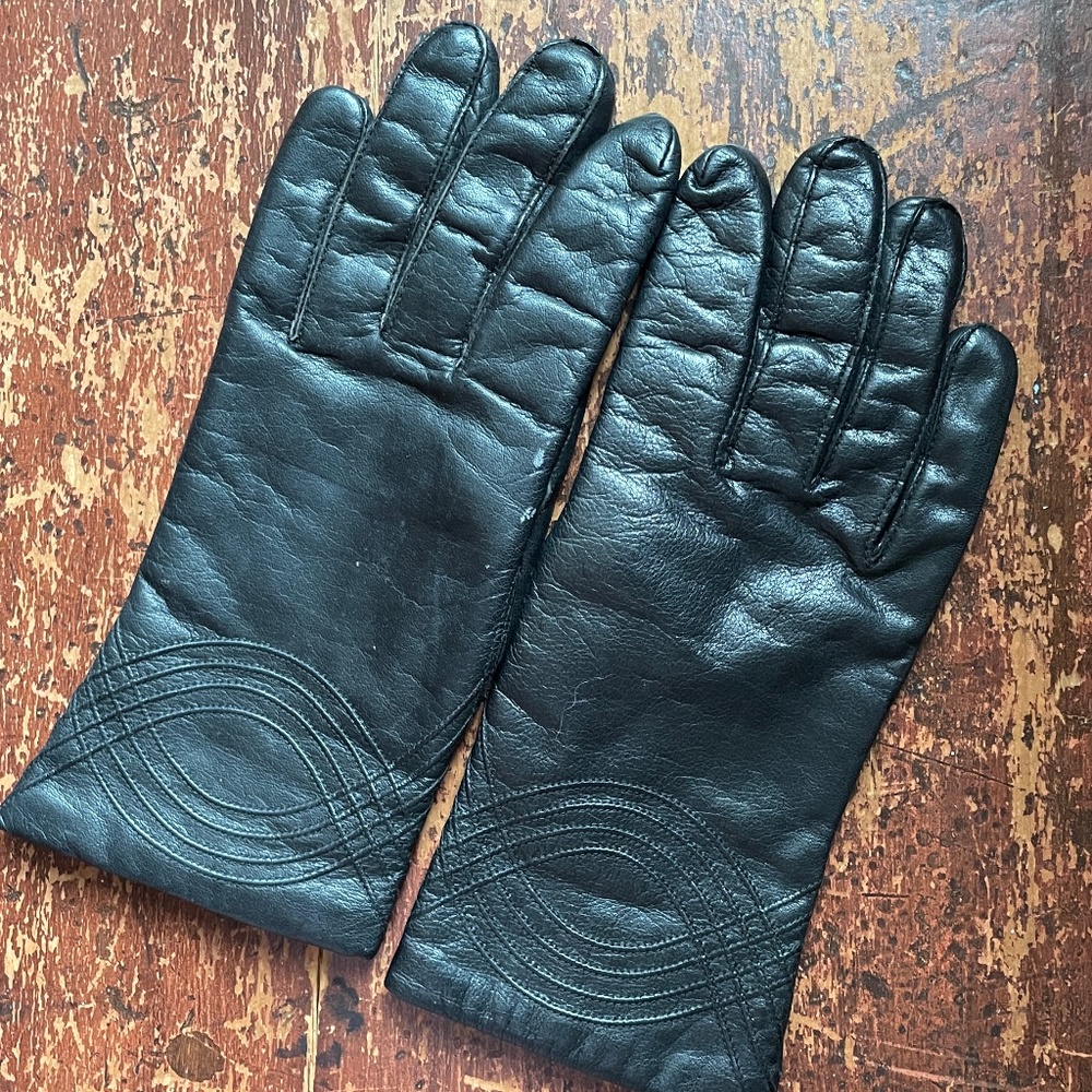 vintage leather gloves, size 7